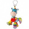 Playgro Peluche dActivités Cheval Clip Clop, Jouet pour Poussette, Dès la naissance, Bleu/Multicolore, 40182