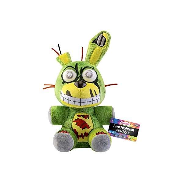 Funko Plush: Five Nights at Freddys FNAF Tiedye - Springtrap- Peluche à Collectionner - Idée de Cadeau danniversaire - Pr