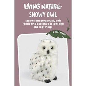 Living Nature Peluche Harfang des neiges Moyen 18cm 