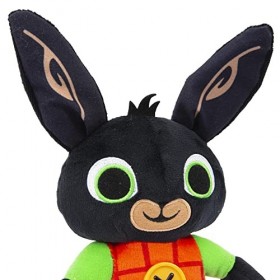 Giochi Preziosi Bing - Peluche 25 cm Environ, Personnage Bing, avec Oreilles croquantes et détails du Visage brodés, Peluche 