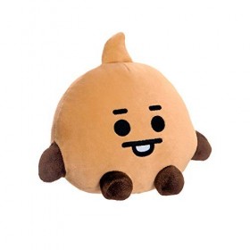 Aurora, BT21-Produit Officiel-Poupée Assise-20,3 cm-Peluche-Marron, 61369