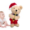 Besreey Poupée en Peluche Électrique De Noël - Noël Chantant Et Dansant Animaux en Peluche pour Enfant, Ours Animé Électrique