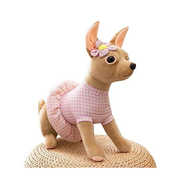 Katutude Simulation Peluche Chien, Chien en Peluche Mignon Doux Et Réaliste Jouet Chien en Peluche Oreiller Animaux en Peluch