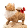 Katutude Simulation Peluche Chien, Chien en Peluche Mignon Doux Et Réaliste Jouet Chien en Peluche Oreiller Animaux en Peluch