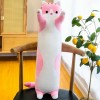 LfrAnk Kawaii Long Chat Peluche Jouet en Peluche Chat Jouet canapé Dos Oreiller poupée Fille Cadeau d’Anniversaire 50cm 3