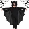 Atuoxing Déguisement de Chauve-Souris Halloween Enfants, Costume de Vampire pour Fille Garçon, Deguisement Chauve Souris pour