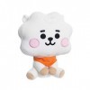 Aurora, 61367 BT21 Poupée Assise Baby RJ 20 cm Blanc et Orange