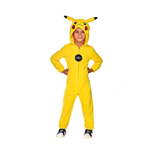 amscan Déguisement Pikachu officiel Pokémon pour enfant, jaune, 4-6 ans