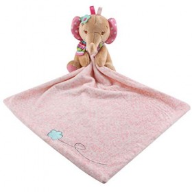 YeahiBaby Doudou en forme déléphant pour bébé nouveau-né en peluche rose 