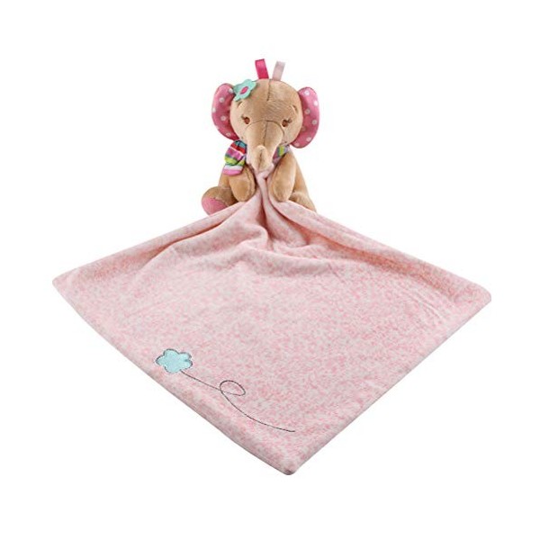 YeahiBaby Doudou en forme déléphant pour bébé nouveau-né en peluche rose 