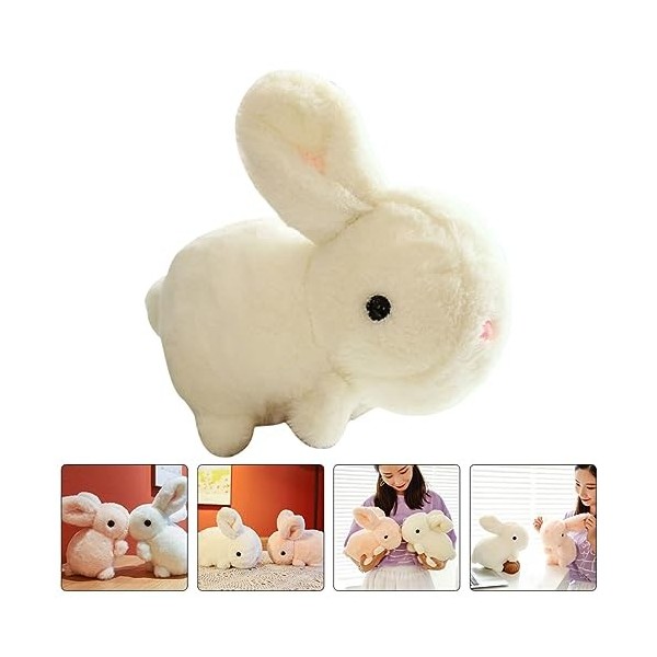 Toyvian 2 Pièces Lapin en Peluche Jouets pour Enfants Kidcraft Playset Enfants Cadeaux Chiens en Peluche pour Enfants Cadeaux