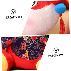 PRETYZOOM Année De Lapin Poupée en Peluche Poupée en Peluche Lapin Poupée Lapin Zodiaque Oreiller Câlin De Lapin Peluche Poup