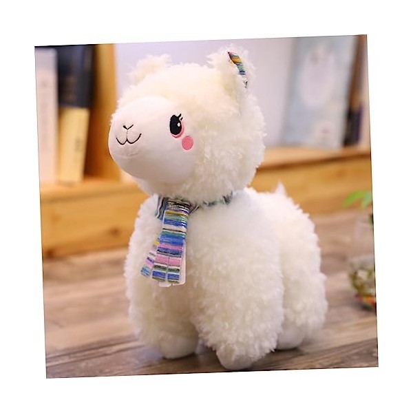 ibasenice Poupée Dalpaga Figure Dalpaga Poupées De Lama Doux Poupée danimaux en Peluche Coussin Animal en Peluche Jouet Bé