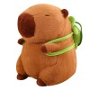 Mignon Capybara Sac À Dos en Peluche Jouets Mignon Dessin Animé Animal en Peluche Poupée Cadeau De Vacances Décoration D’inté