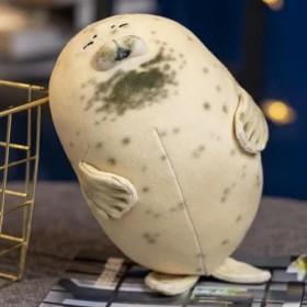 NOpinz Mignon Lion De Mer en Peluche Jouet 3D Nouveauté Oreiller en Peluche Poupée Décoration D’intérieur Cadeau D’Anniversai