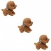 Totority 18 Pcs Porte-Clés en Vrac Mini Animaux en Peluche Animal en Peluche Décoratif Anime Porte-Clés Chien Porte-Clés Chie