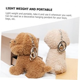 Totority 18 Pcs Porte-Clés en Vrac Mini Animaux en Peluche Animal en Peluche Décoratif Anime Porte-Clés Chien Porte-Clés Chie