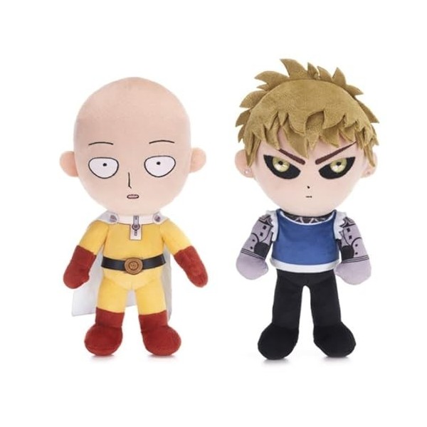 UKToyworld One Punch Man Saitama Genos Lot de 2 Jouets en Peluche Douce 30,5 cm