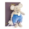 Doudou et Compagnie - Peluche Range-Pyjama Enfant - Souris - 19 cm - Gris - Emile en Pyjama - La Petite Souris Va Passer - DC