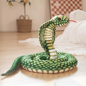 Animal en Peluche de Poupée de Serpent en Peluche Douce pour Enfants, Jouet de Simulation Géant, Accessoire dhalloween Vert