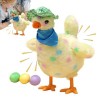 Fulenyi Animaux en Peluche chantants,Poule électrique en Peluche Mignonne pondant des œufs | Jouet de Poule Musical Confortab