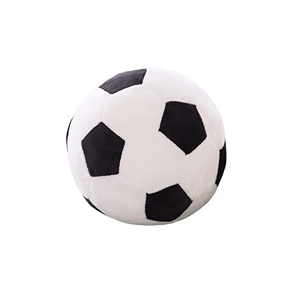 Jouet de football en peluche - 22 cm - Ballon de football doux - Coussin de football rembourré - Coton PP - Doux - Ballon de 