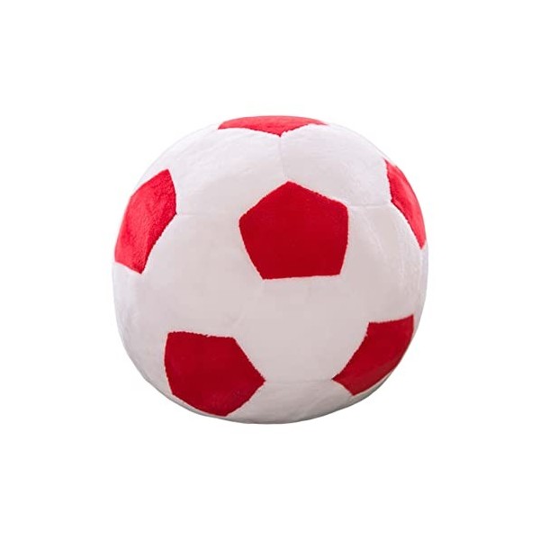 Jouet de football en peluche - 22 cm - Ballon de football doux - Coussin de football rembourré - Coton PP - Doux - Ballon de 