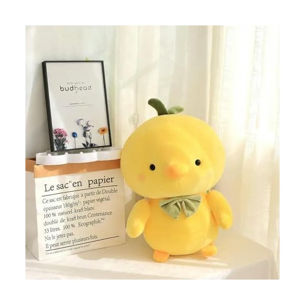 vers Le Bas Coton Poulets poupée Peluche Petit Poulet Jaune Mignon Vert Shoot Poulets poupée Jouets Enfants Anniversaire pour