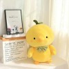 vers Le Bas Coton Poulets poupée Peluche Petit Poulet Jaune Mignon Vert Shoot Poulets poupée Jouets Enfants Anniversaire pour