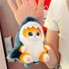 EacTEL Mignon Requin Chat Peluche crevettes Frites Chat Peluche Pendentif Chambre Voiture Sac décoration Pendentif ami Cadeau