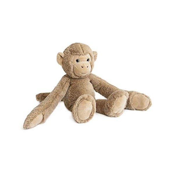 Histoire dOurs - Peluche Singe - Beige - 35 cm - Collection Les Grands Espaces - Peluche Toute Douce avec de Longs Bras - Fa