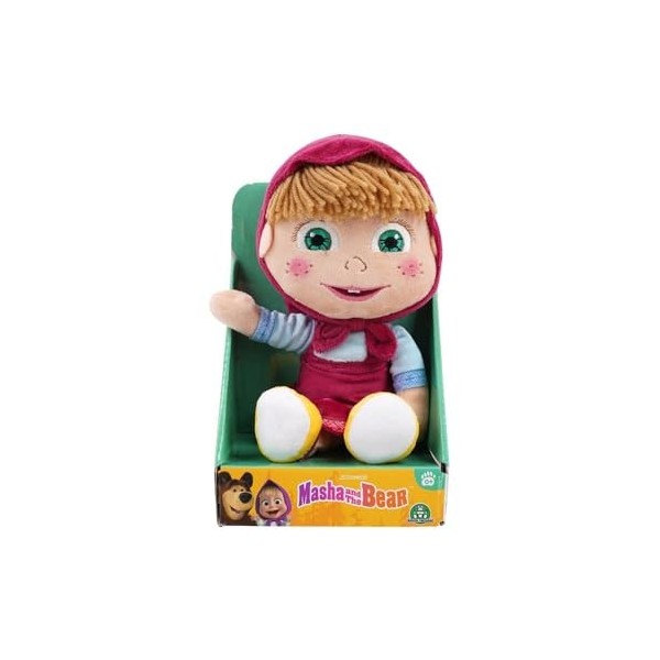 Grandi Giochi - Masha et Ours, Peluche Douce Masha 28 cm - MHA05100