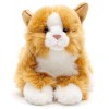Uni-Toys - Chat Rouge-Brun, couché - 20 cm Longueur - Chaton en Peluche - Peluche, Doudou
