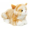 Uni-Toys - Chat Rouge-Brun, couché - 20 cm Longueur - Chaton en Peluche - Peluche, Doudou