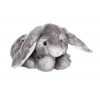 Mollis Doudou - Lapin en peluche - 18 cm - Lapin en peluche - Doudou enfant - Peluche douce pour enfants et bébés gris 