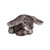 Mollis Doudou - Lapin en peluche - 18 cm - Lapin en peluche - Doudou enfant - Peluche douce pour enfants et bébés gris 