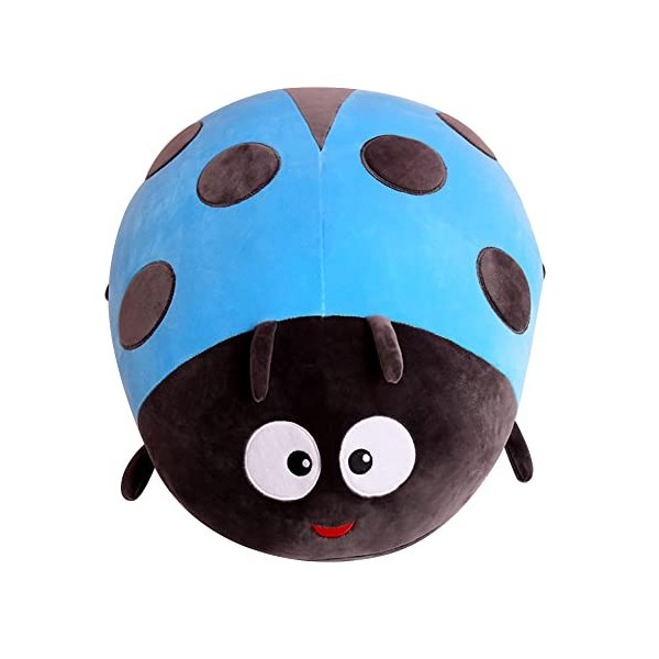 JAWSEU Peluche Insecte, Jouet en Peluche Abeille Poupée Coccinelle Mignon Abeille Peluche Endormi Coussin Insecte Étreindre O