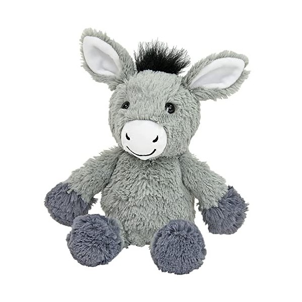 Winfried Koegler- Kögler 76901-Ane Johnny, 24 cm env, Peluche avec Fonction de Reproduction, répète Tout et Bouge, 76901, Gri