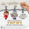 Lot de Porte-Clés Peluches Harry Potter – 3 Figurines Lavables, Polyester, Avec Harry, Ron & Hermione – Cadeaux Harry Potter,