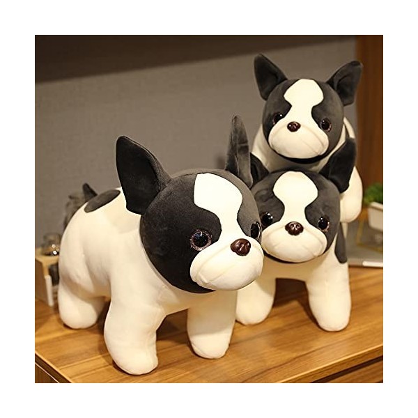 TANNEL Poupée en Peluche Bouledogue Mignon Peluche Bouledogue français Jouets en Peluche pour Enfants Oreiller Doux