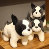 TANNEL Poupée en Peluche Bouledogue Mignon Peluche Bouledogue français Jouets en Peluche pour Enfants Oreiller Doux