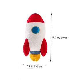 Homoyoyo Cadeaux De Bureau Tapis De Bureau Jouets pour Petits Chiots Oreiller Fusée en Peluche Oreiller Fusée en Peluche Joue