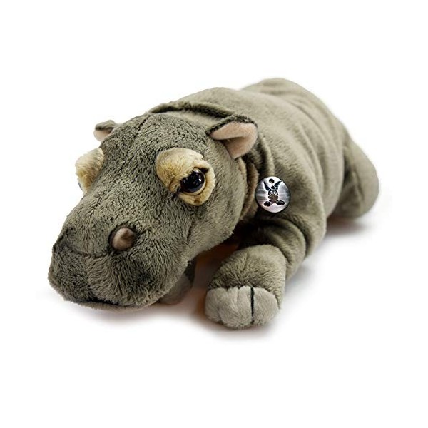 Peluche hippopotame couchée 28 cm * KIANO