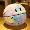 Smile Basketball Plush Toy Cute Ball Plushie Pillow Car Home Basketball Doll Smiley Ball Vent Throw Doll Creative Indoor Deco