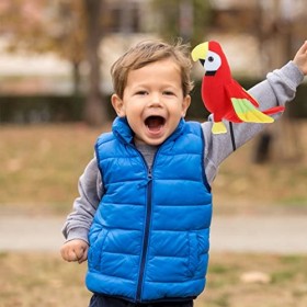 jojofuny Accessoires de perroquet pirate Accessoires de costume de pirate Perroquet en peluche sur lépaule Accessoires dois