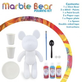 abeec Kit de peinture dours marbré pour adultes et enfants – Kit de peinture acrylique pour adultes et enfants – Kit de pein