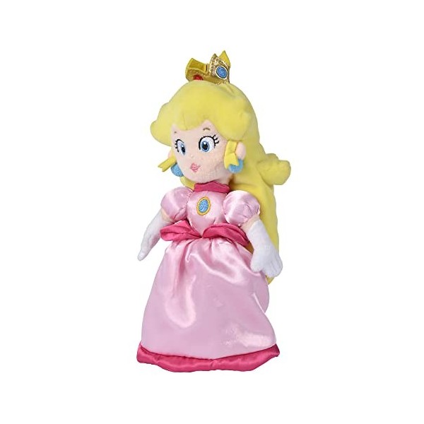 Simba 109231530 Super Mario Peach, Peluche 27 cm, Nintendo, Peluche dès Les Premiers Mois de la Vie