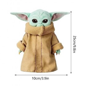 Grogu Peluche, Peluche Grogu, 25cm Baby Yoda Peluche, Star Wars Peluche, Peluche Baby Yoda, Yoda Jouets en Peluche, Baby Yoda