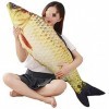 XICHEN Coussin géant 3D en forme de poisson doux en forme de carpe en peluche pour décoration de la maison, cadeau pour enfan