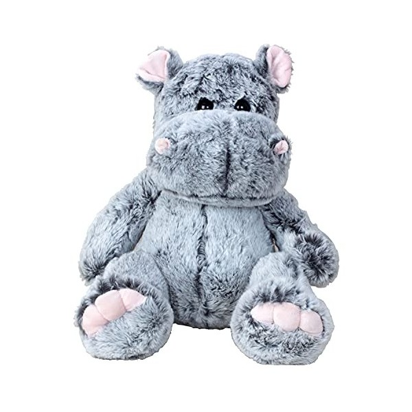 Lifestyle & More Ours en Peluche Hippo Gris Assis 40 cm Doudou velouté